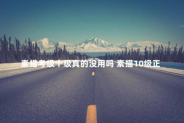 素描考级十级真的没用吗 素描10级正常几岁
